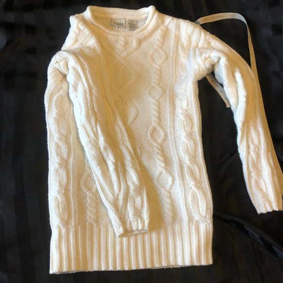 Vintage Chunky Knit, Gorgeous Warm Mock Neck Cream Sweater- Temporarily Altered - Picture 2 of 12